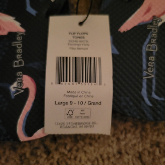 Vera Bradley flip flops - Picture 2 of 4